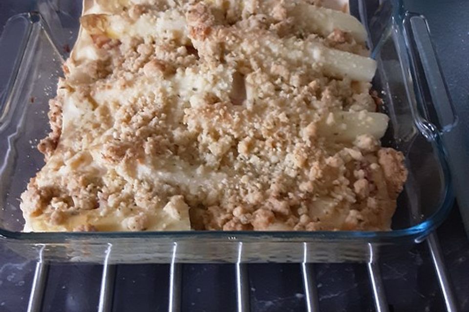 Spargel-Schinken-Lasagne