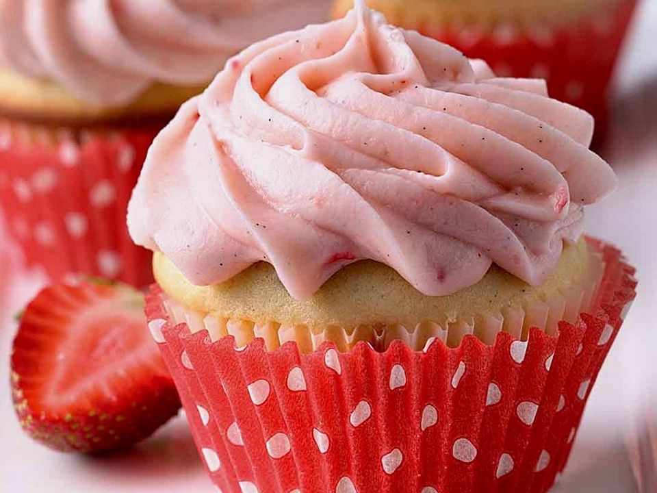 Sonnis Fruchtige Erdbeer Quark Cupcakes Von Sunshine Cake Chefkoch