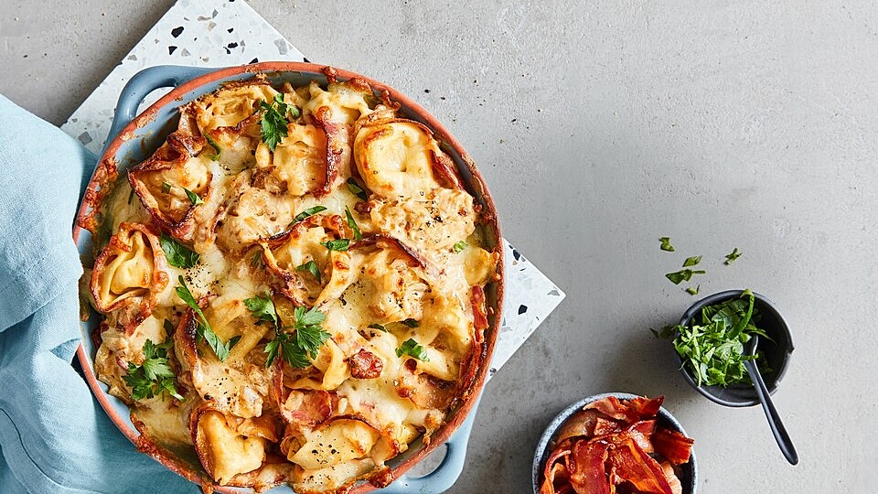 Tortelliniauflauf mit Bacon und Ricotta von lauri19872