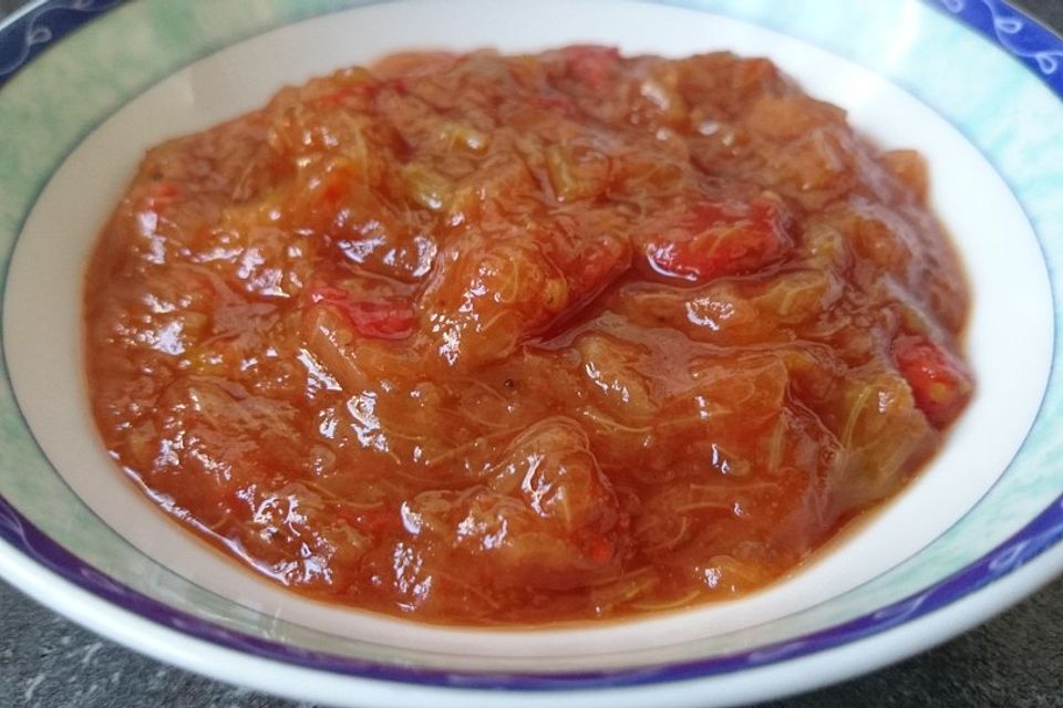 Rhabarber-Tomaten Chutney