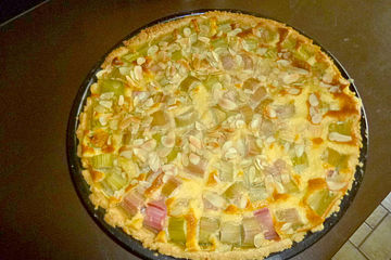 Rharbarber Tarte Mit Vanillecreme Chefkoch 