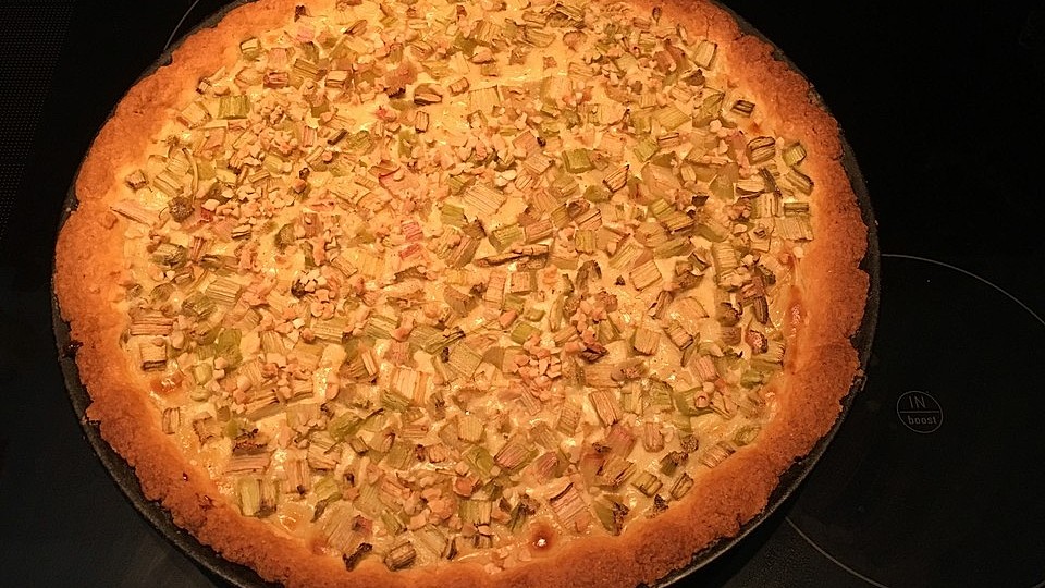 Rharbarber Tarte Mit Vanillecreme Chefkoch 