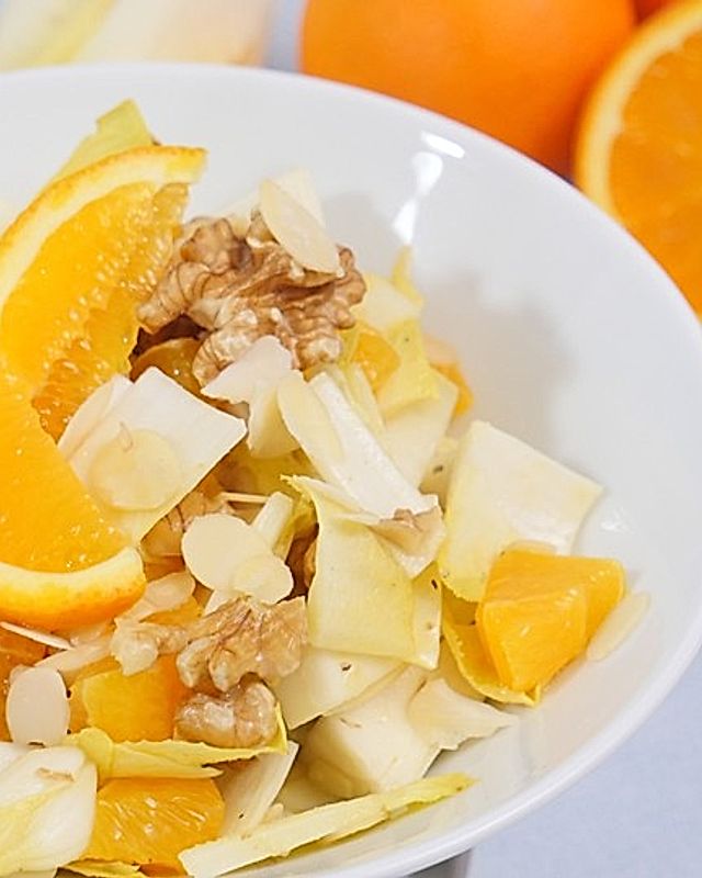 Chicoree Orangen Salat
