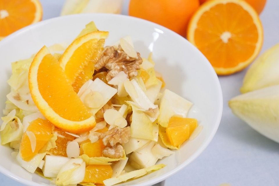 Chicoree Orangen Salat