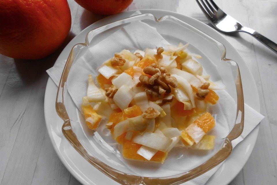 Chicoree Orangen Salat