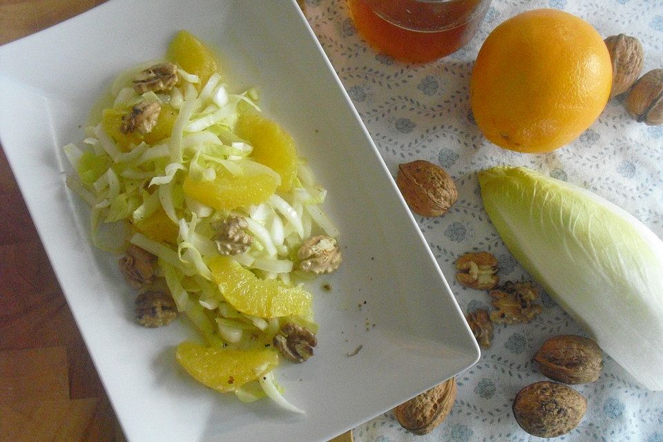 Chicoree Orangen Salat