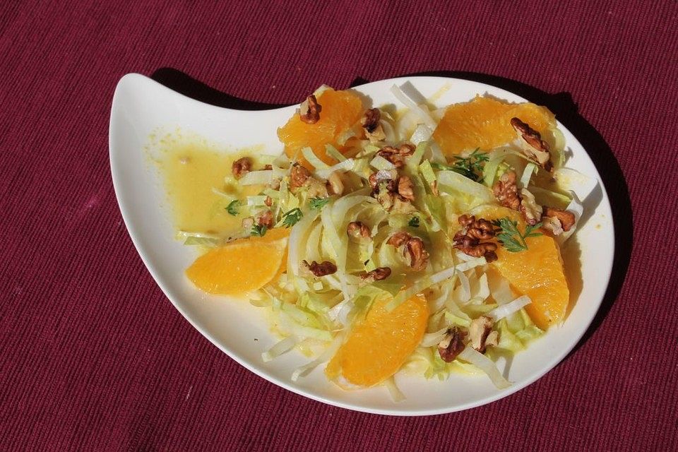 Chicoree Orangen Salat