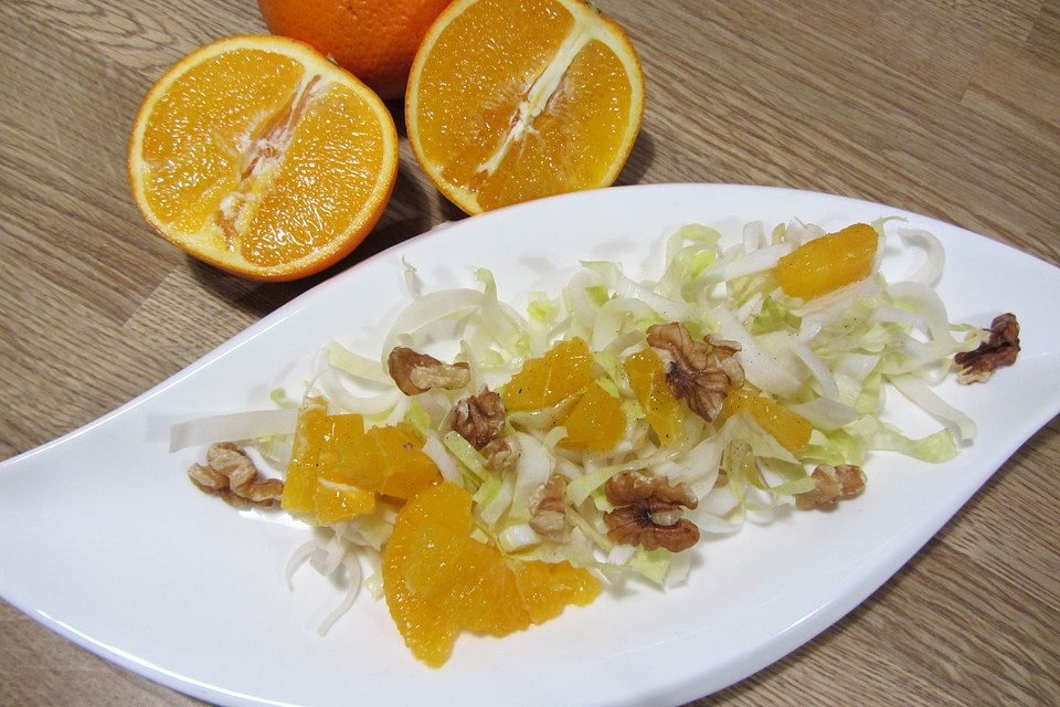 Chicoree Orangen Salat