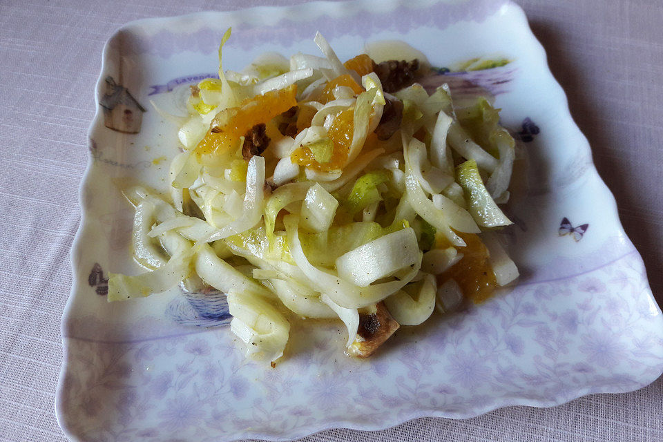 Chicoree Orangen Salat