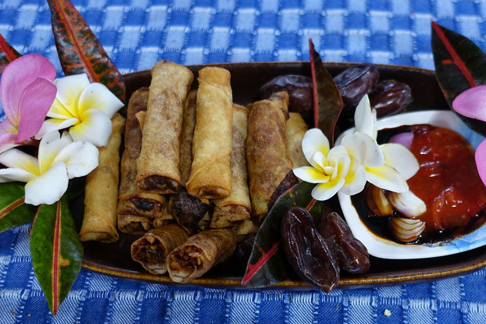 Süß-scharfes Dim Sum mit Datteln und Chili