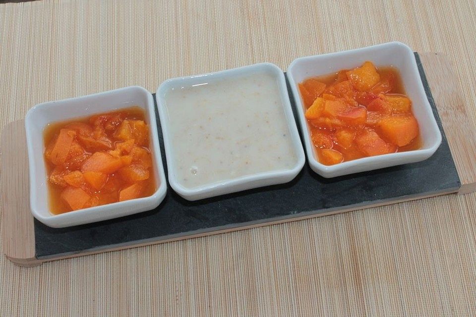 Feines Aprikosen-Ragout mit Orangennote