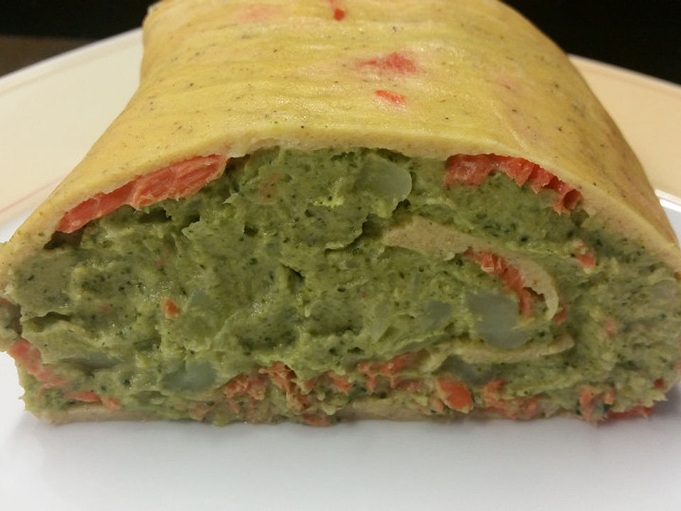 Warme Low Carb Rolle Mit Lachs Und Brokkolipuree Von Kuchen Zauber Chefkoch 
