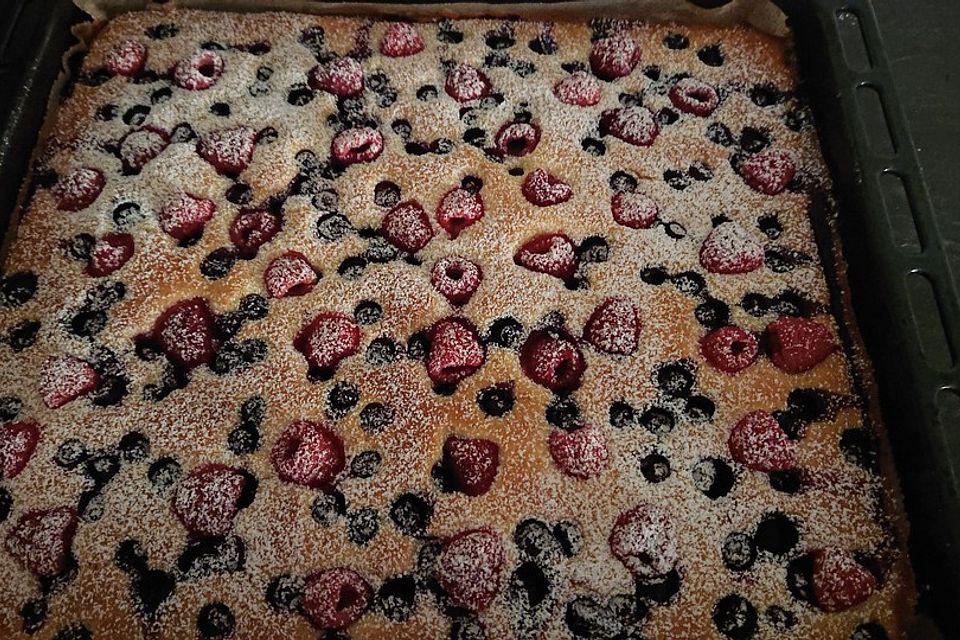 Joghurt Frucht Blechkuchen