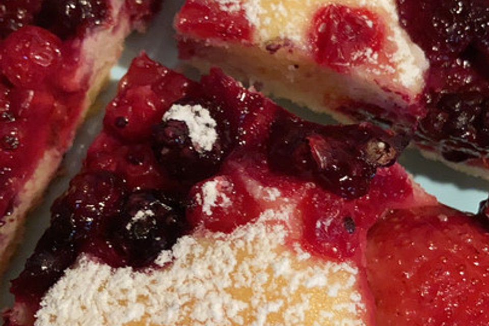 Joghurt Frucht Blechkuchen