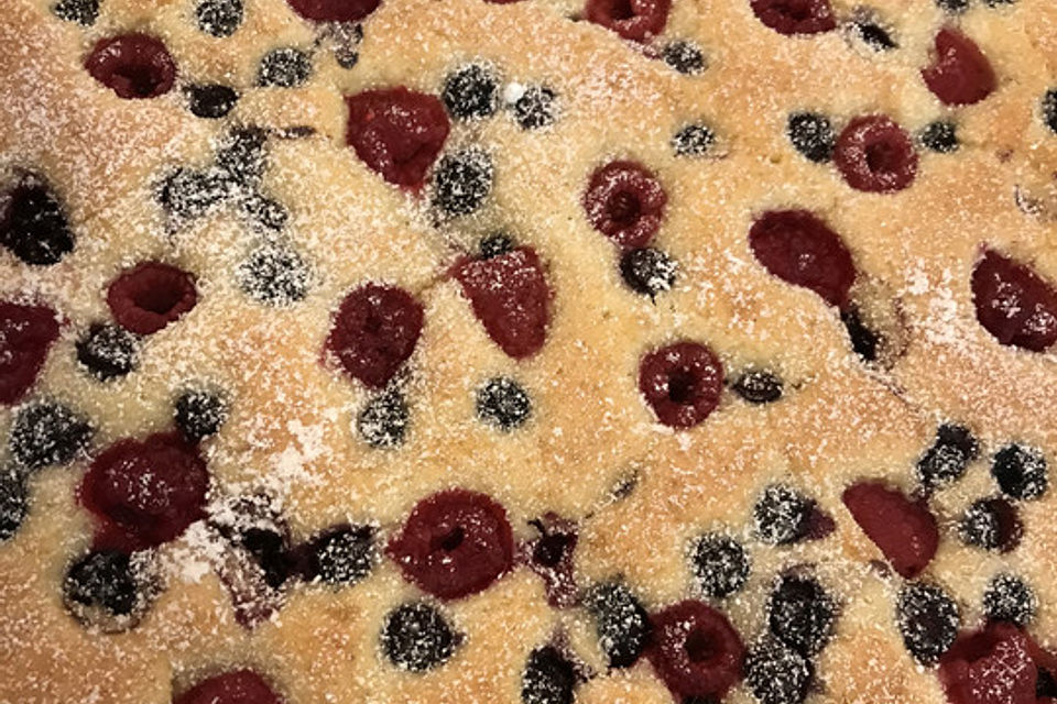 Joghurt Frucht Blechkuchen