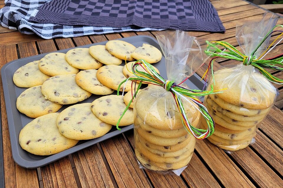 Chocolate Chip Cookies mit Nutellafüllung