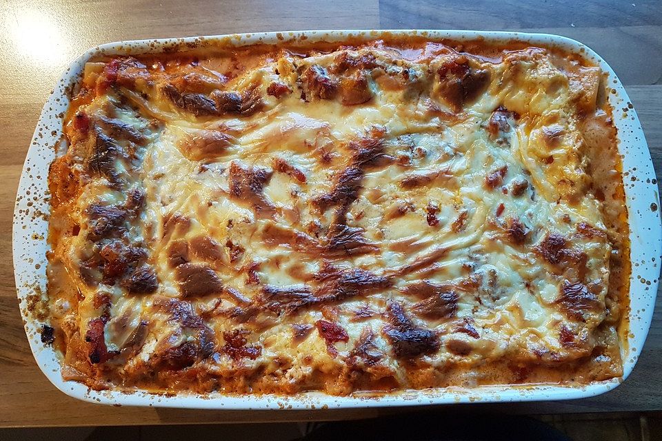 Lasagne mit Suppengrün und Crème fraîche Lasagne mit Suppengrün und Crème fraîche