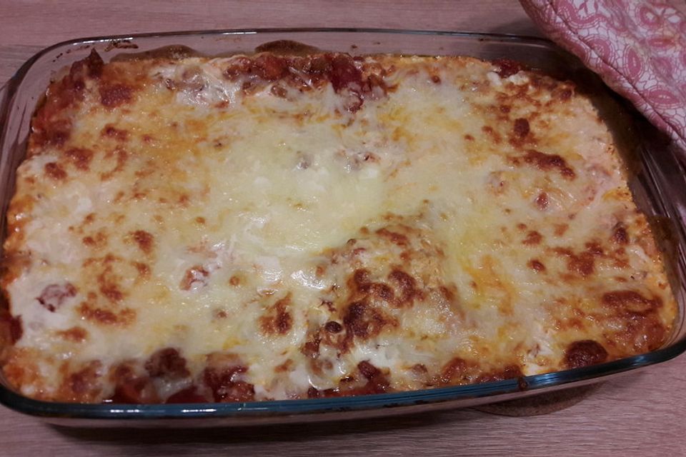 Lasagne mit Suppengrün und Crème fraîche Lasagne mit Suppengrün und Crème fraîche