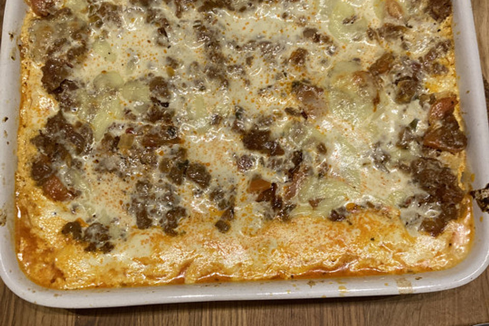 Lasagne mit Suppengrün und Crème fraîche Lasagne mit Suppengrün und Crème fraîche