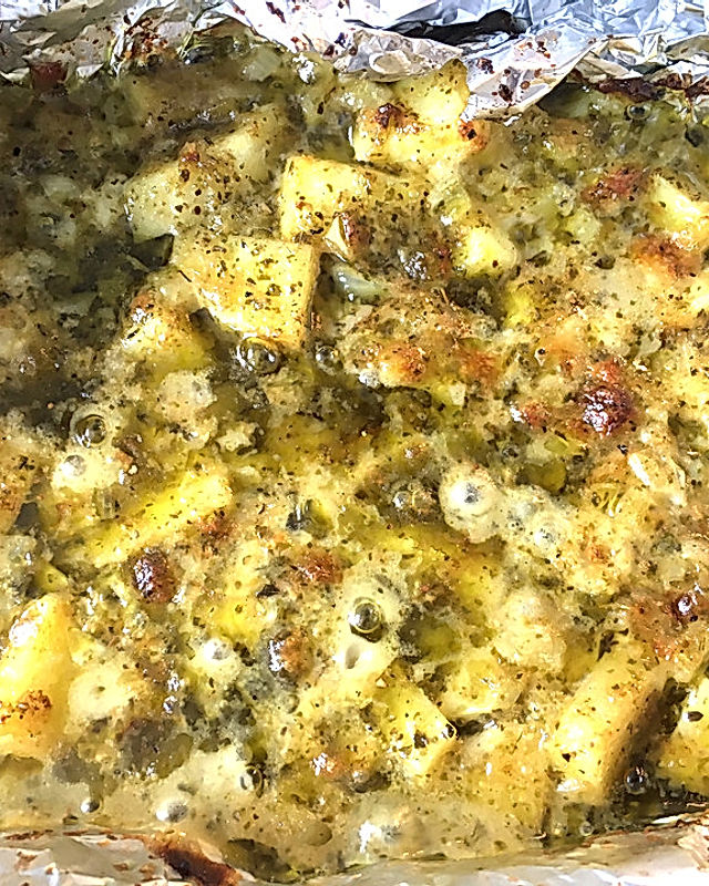 Grillkartoffeln mit Pesto