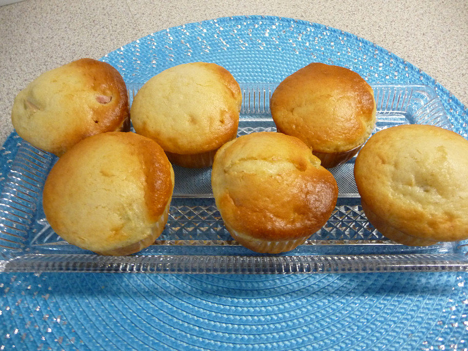Joghurt-Ahornsirup-Muffins mit Rhabarber von PeachPie12| Chefkoch