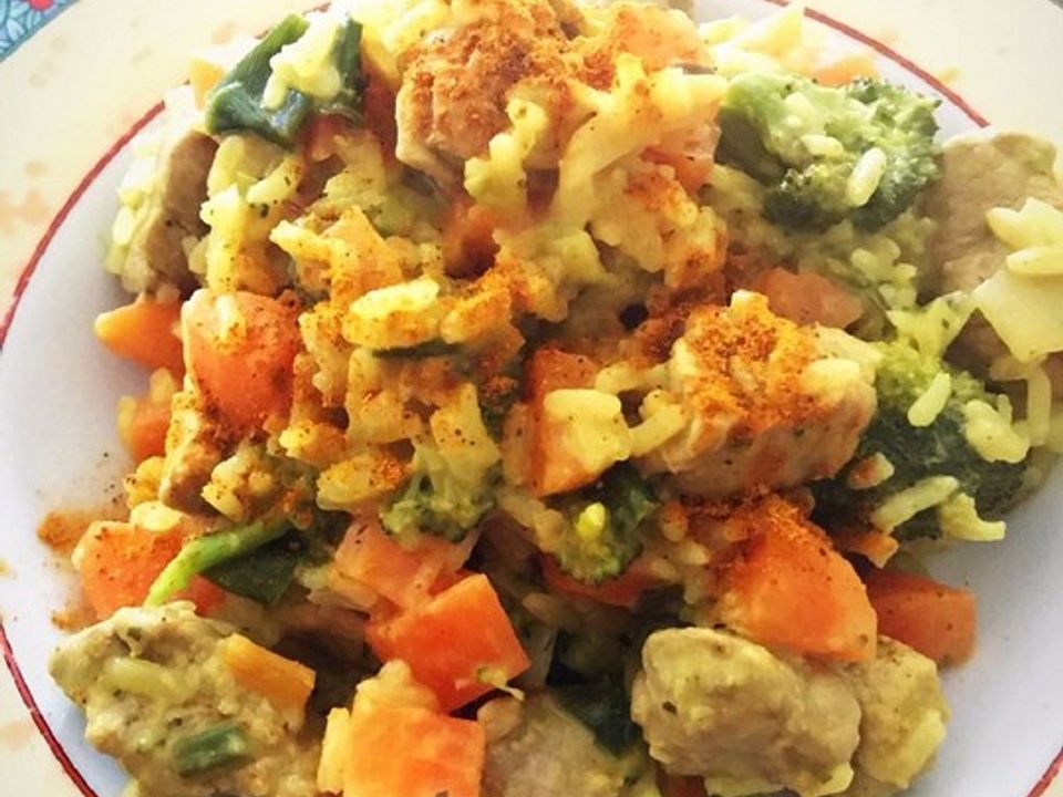 Schweinefilet-Gemüse-Curry mit Reis von Deeniisee92| Chefkoch