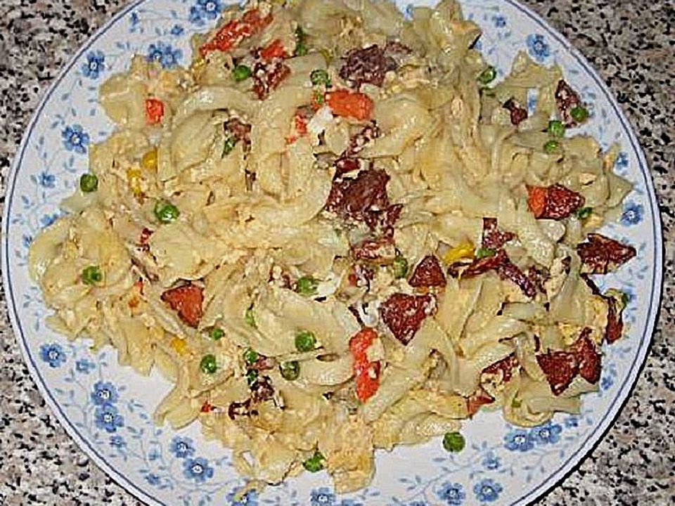 Bunte Nudelpfanne von GoldDrache| Chefkoch Bunte Nudelpfanne von GoldDrache| Chefkoch