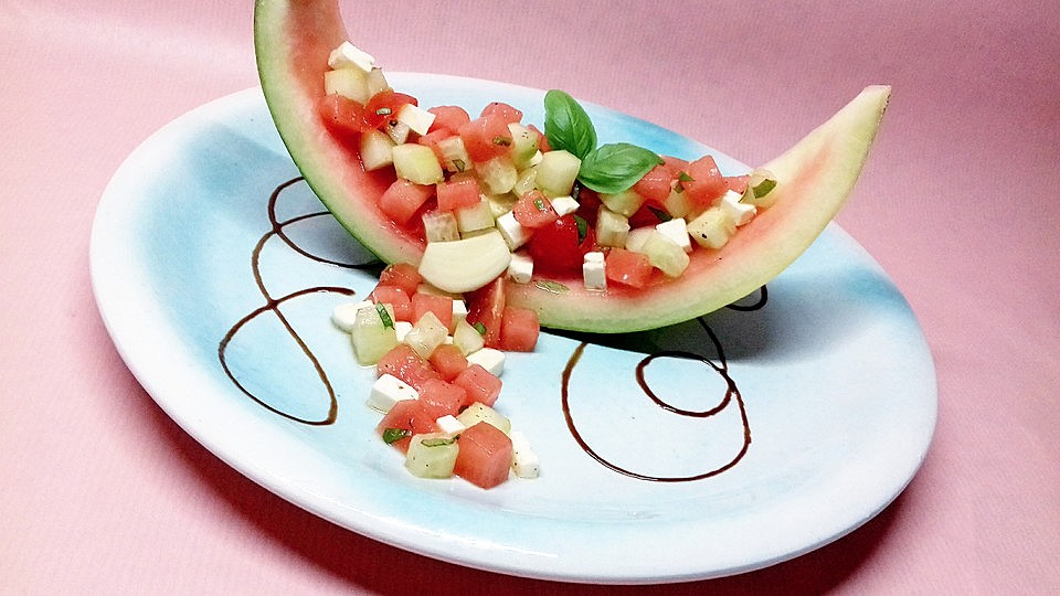 Sommerlicher Salat Mit Wassermelone Von Keks2701 Chefkoch 