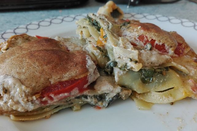 Vegane Spinat-Tomaten-Lasagne von TimDerVogelDerNacht| Chefkoch