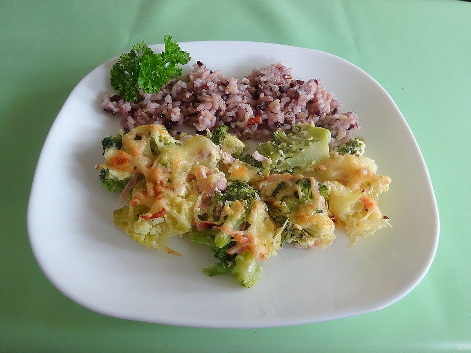 Reisgratin mit Brokkoli und Blumenkohl von tinkerbelle67| Chefkoch