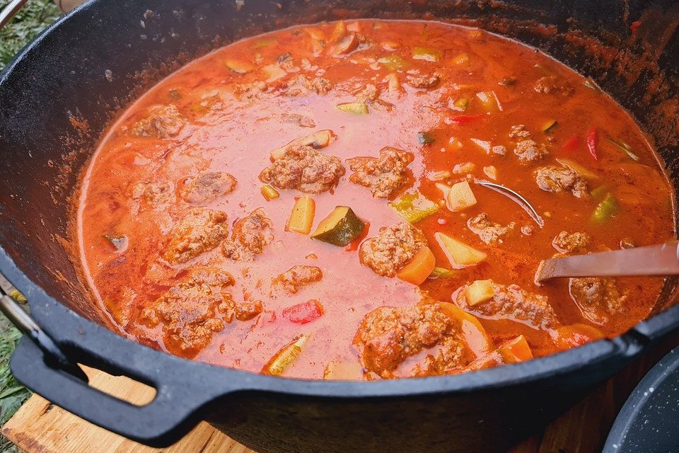 Hackbällchen aus dem Dutch Oven