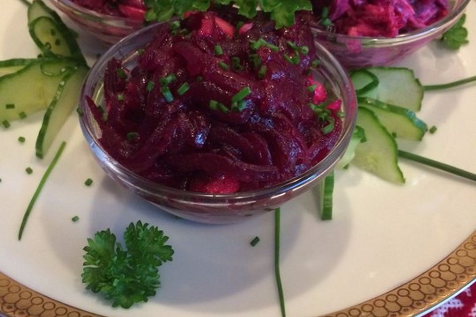 Ukrainischer Rote-Bete Salat in 3 Variationen