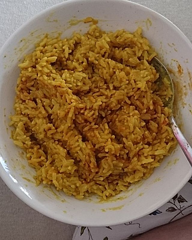 Curryreis mit Linsen im Instant-Pot