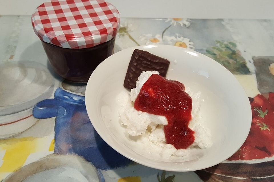 Zitronensorbet mit Aquafaba