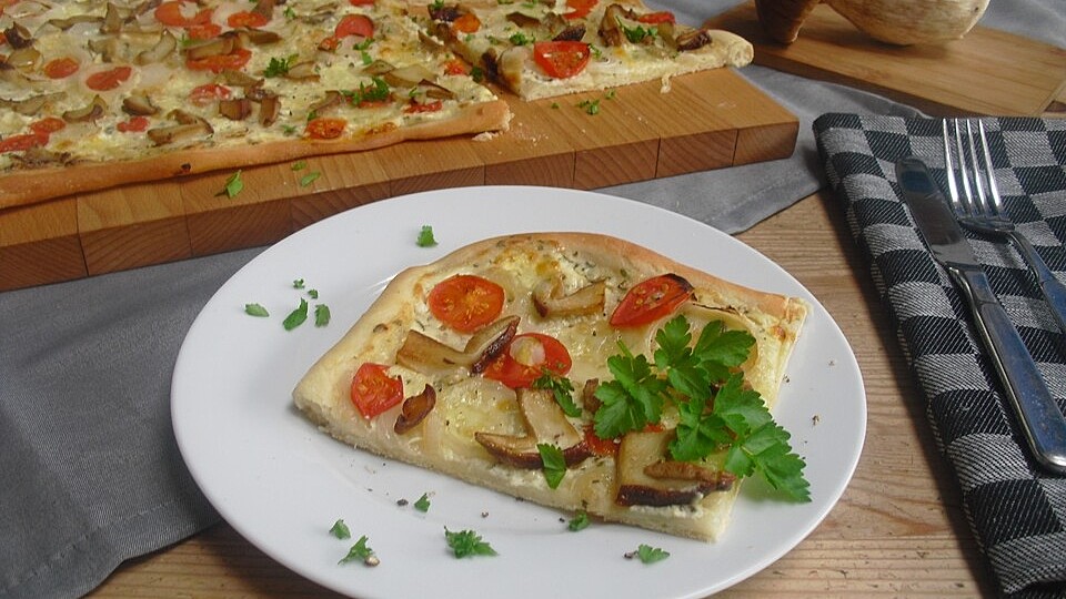Steinpilz-Flammkuchen von Moerejau