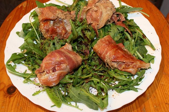 Gebratene Entenleber umwickelt mit Ibericoschinken von Klaumix| Chefkoch