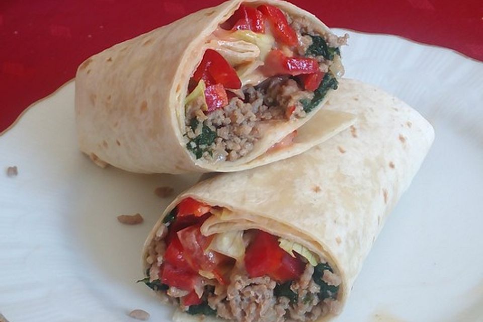 Wraps mit Spinat mal anders