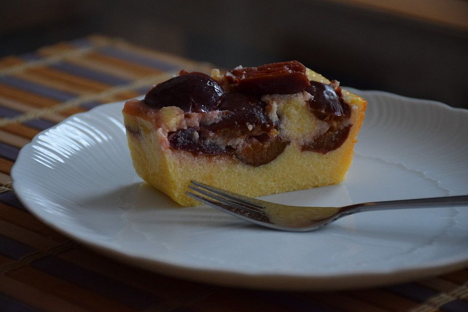 Quark-Pflaumen-Kuchen