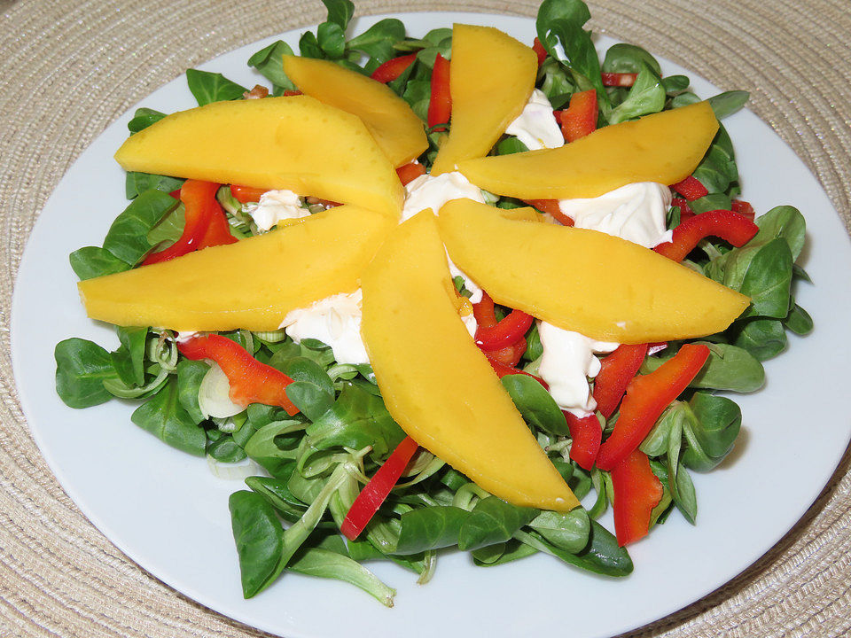 Blattsalat mit Mango von Anaid55| Chefkoch