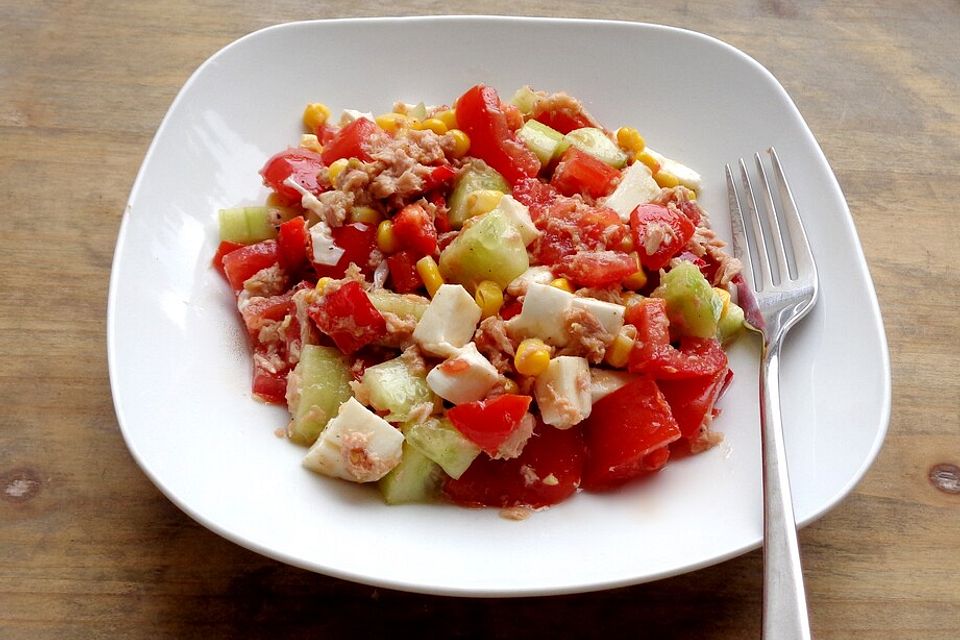 Thunfischsalat mit Mozzarella