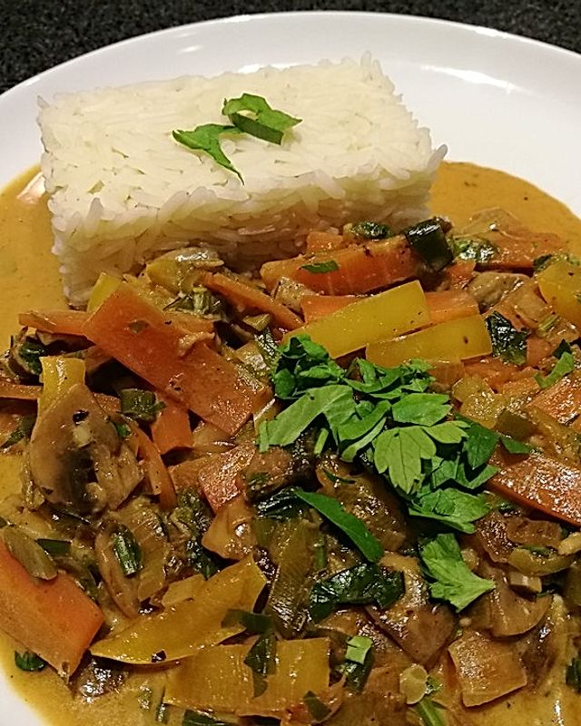 Gemüse-Curry-Pfanne