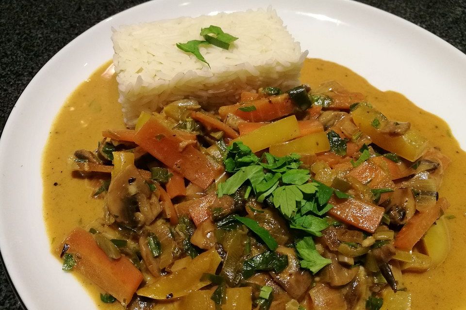 Gemüse-Curry-Pfanne