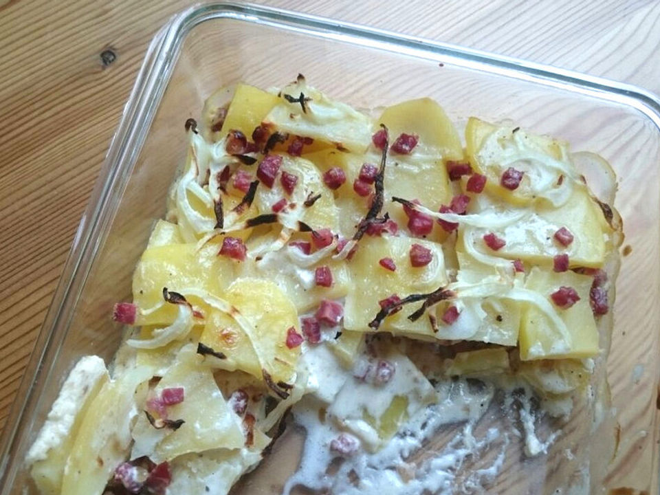 Kartoffel-Flammkuchen-Gratin von -katharina | Chefkoch