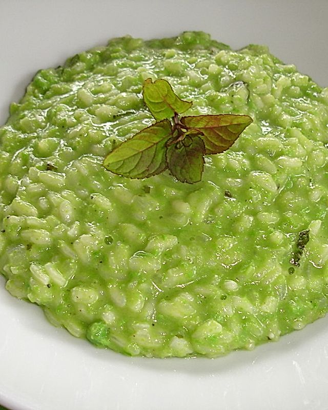 Risotto mit Mashed Peas