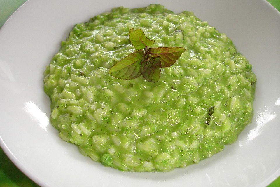 Risotto mit Mashed Peas