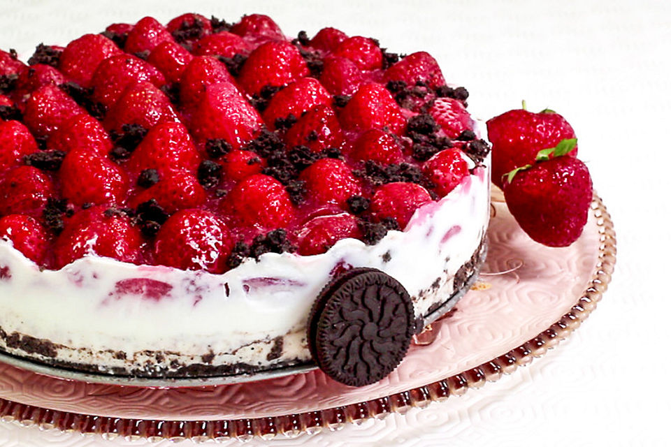 Oreo-Erdbeer-Torte