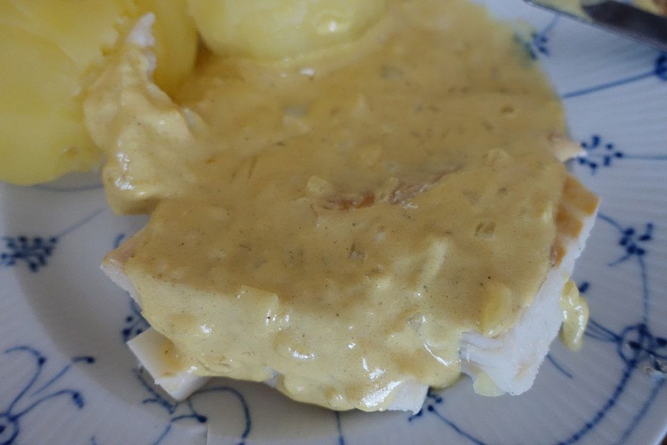 Stockfisch mit Senfsauce - die eingesalzene Delikatesse einmal aus Dänemark