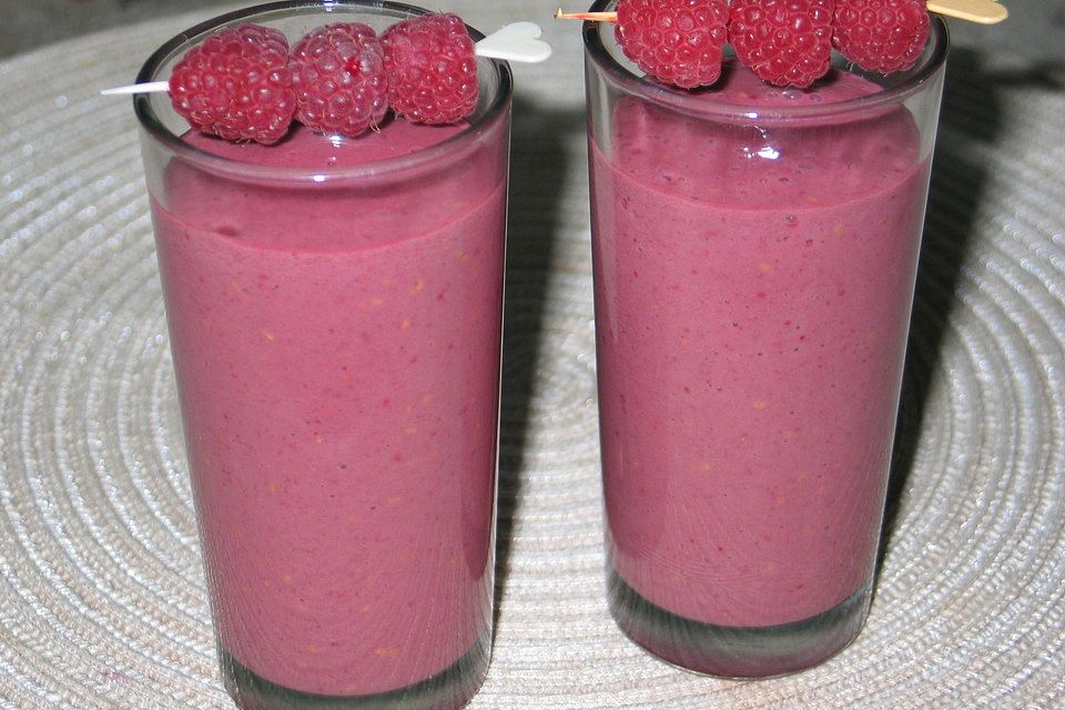 Schoko-Himbeer-Smoothie