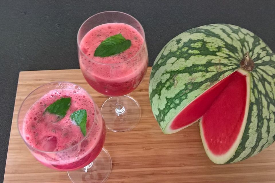 Melone-Minze-Prosecco-Sommer-Drink