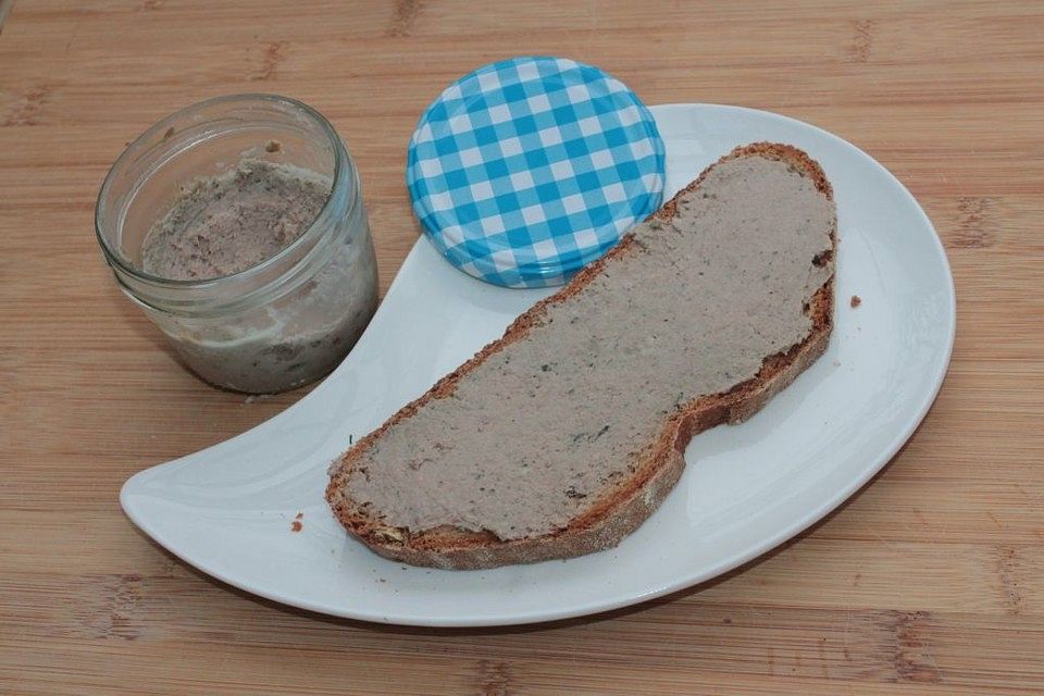 Grobe Leberwurst im Sturzglas